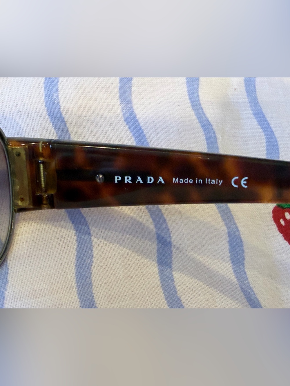 Authentic Prada Tortoise Shell Aviator Sunglasses 🕶️🇮🇹 - Picture 5 of 11